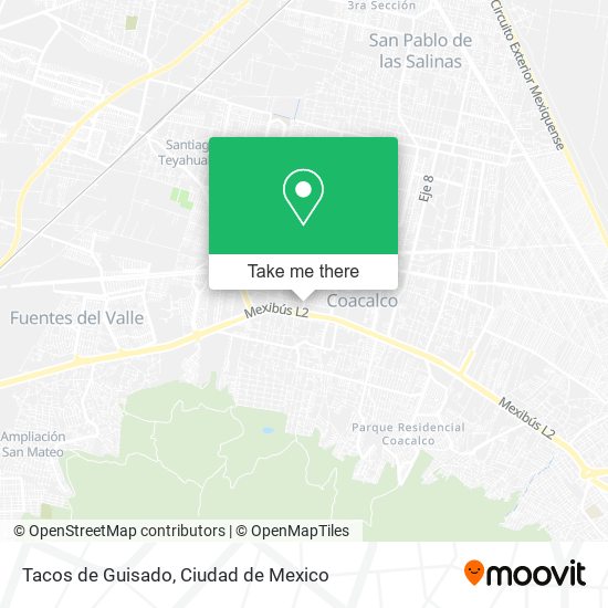 Mapa de Tacos de Guisado