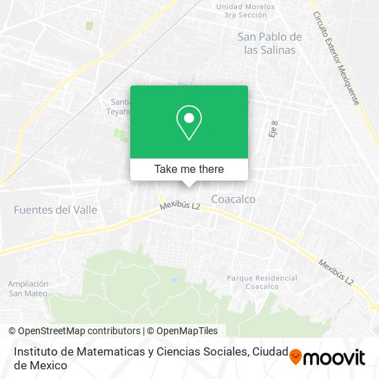 Instituto de Matematicas y Ciencias Sociales map