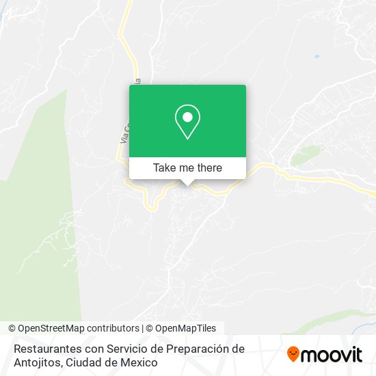 Restaurantes con Servicio de Preparación de Antojitos map