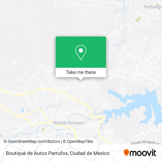 Mapa de Boutique de Autos Perrufos