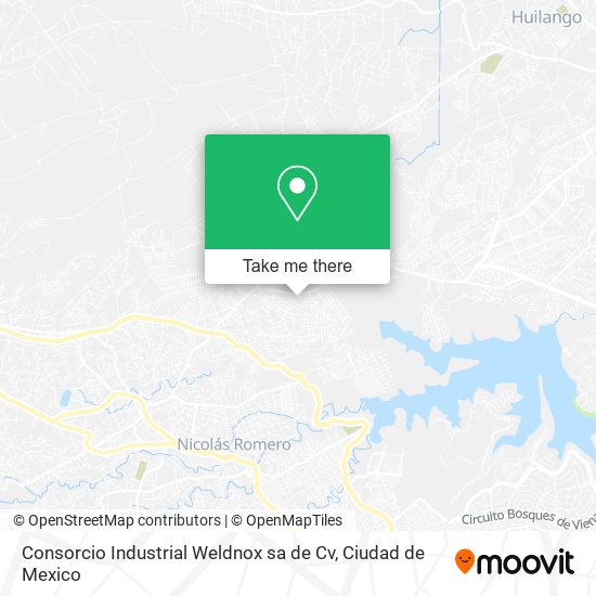 Mapa de Consorcio Industrial Weldnox sa de Cv