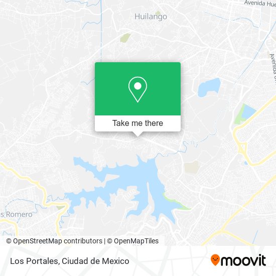 Los Portales map