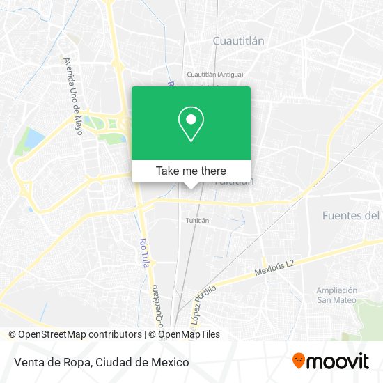 Venta de Ropa map