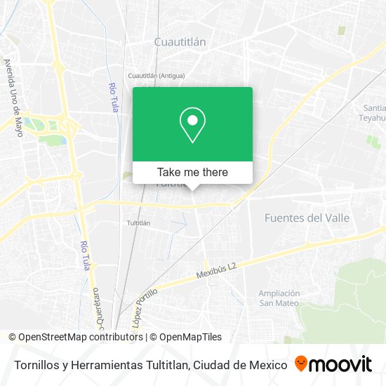 Mapa de Tornillos y Herramientas Tultitlan