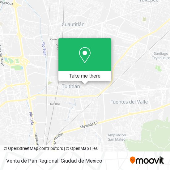 Venta de Pan Regional map