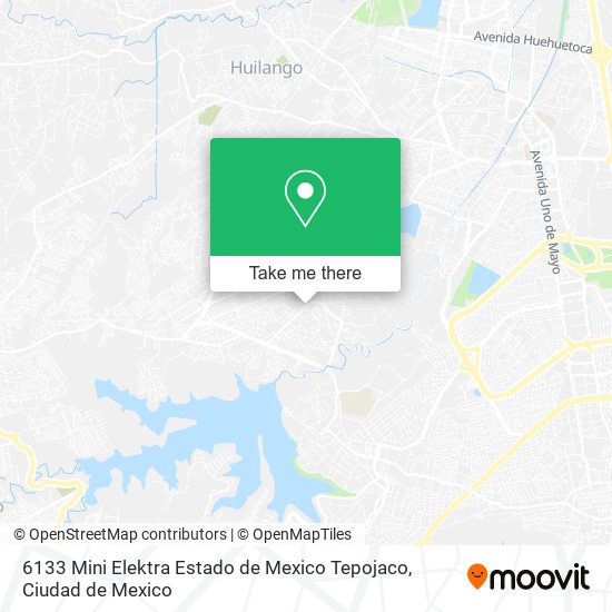 6133 Mini Elektra Estado de Mexico Tepojaco map