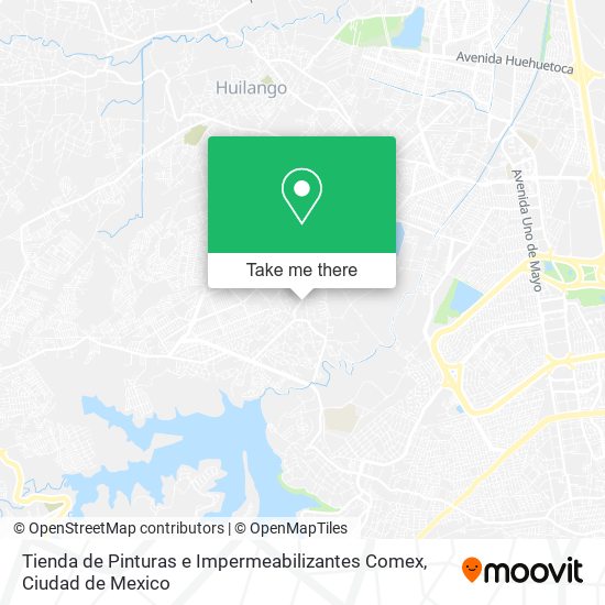 Tienda de Pinturas e Impermeabilizantes Comex map