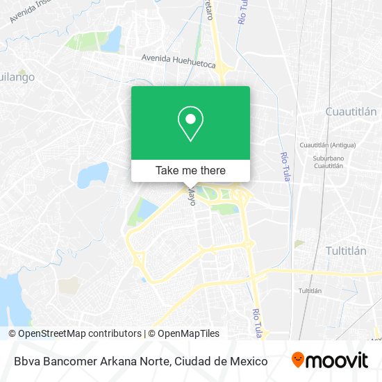 Bbva Bancomer Arkana Norte map