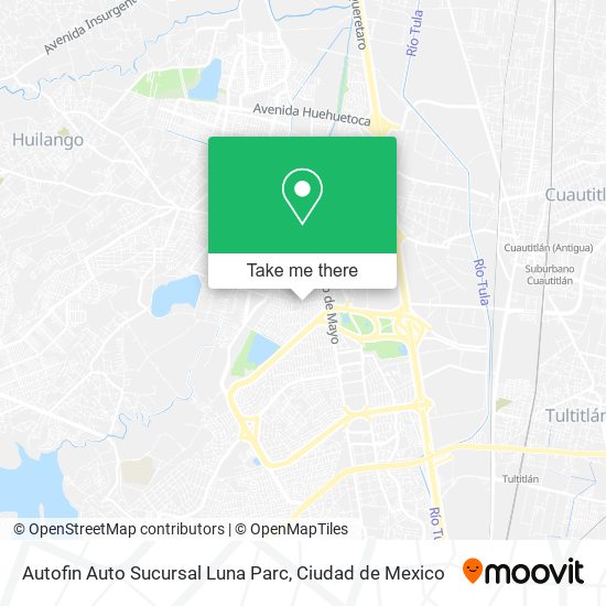 Autofin Auto Sucursal Luna Parc map
