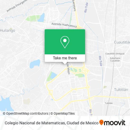 Mapa de Colegio Nacional de Matematicas