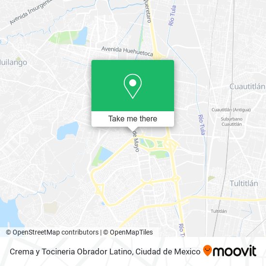 Crema y Tocineria Obrador Latino map
