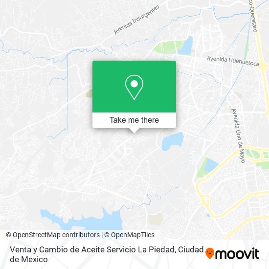 Venta y Cambio de Aceite Servicio La Piedad map