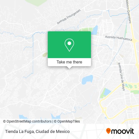 Tienda La Fuga map