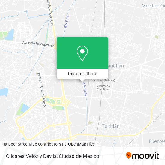 Olicares Veloz y Davila map