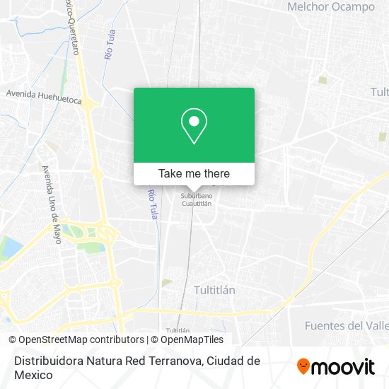 Distribuidora Natura Red Terranova map