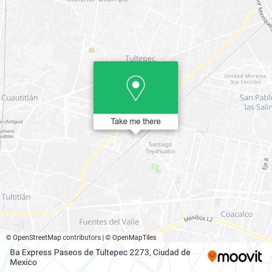 Ba Express Paseos de Tultepec 2273 map