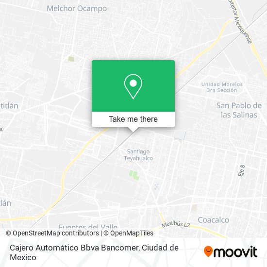 Cajero Automático Bbva Bancomer map