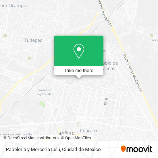 Mapa de Papeleria y Merceria Lulu