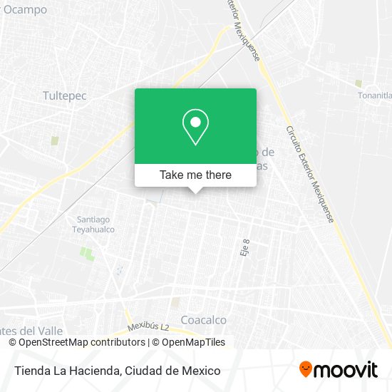 Mapa de Tienda La Hacienda