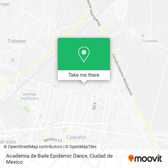 Mapa de Academia de Baile Epidemic Dance