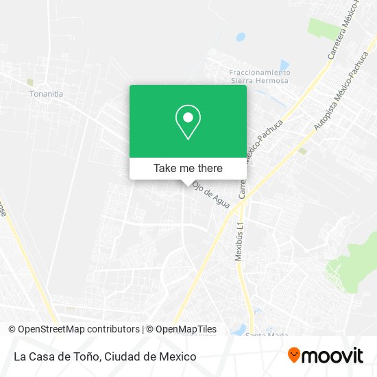 La Casa de Toño map