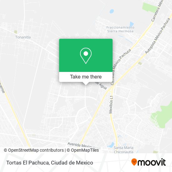 Mapa de Tortas El Pachuca