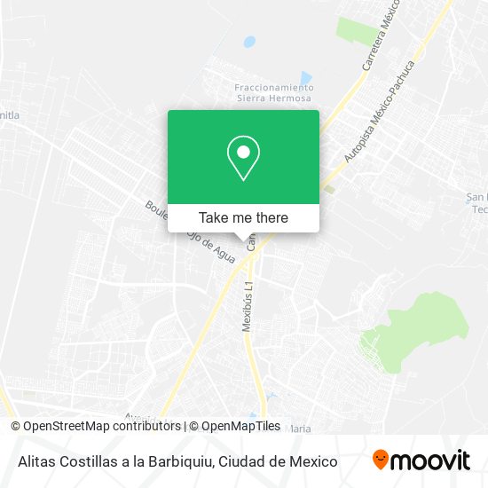 Alitas Costillas a la Barbiquiu map