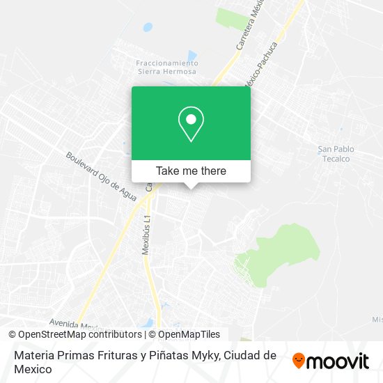 Mapa de Materia Primas Frituras y Piñatas Myky