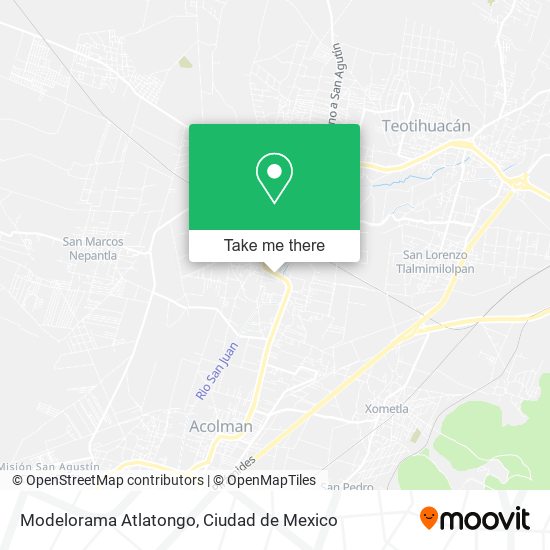 Modelorama Atlatongo map