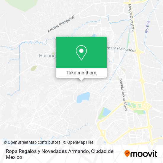 Mapa de Ropa Regalos y Novedades Armando