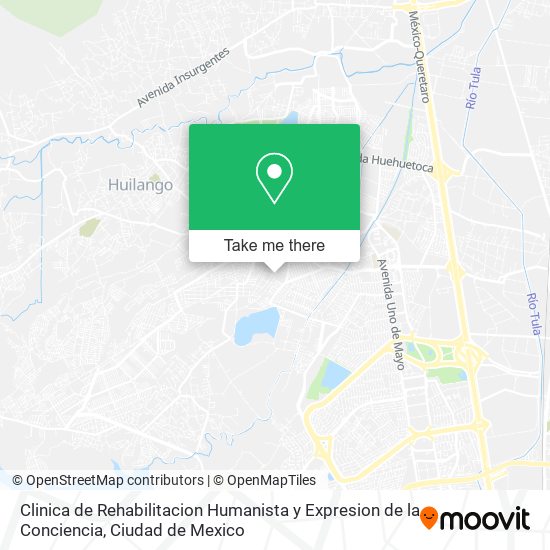 Mapa de Clinica de Rehabilitacion Humanista y Expresion de la Conciencia