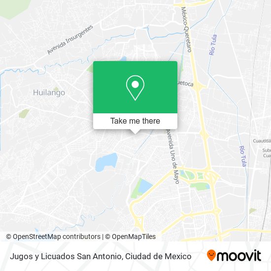 Mapa de Jugos y Licuados San Antonio