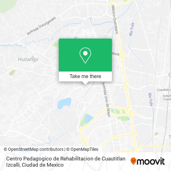 Mapa de Centro Pedagogico de Rehabilitacion de Cuautitlan Izcalli