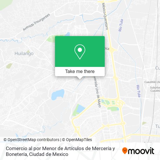 Comercio al por Menor de Artículos de Mercería y Bonetería map