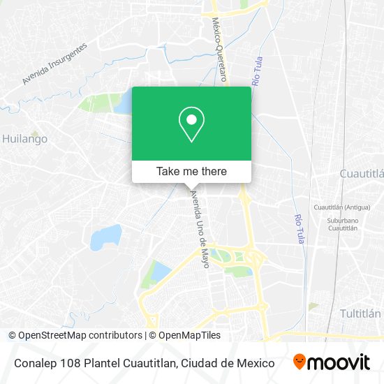 Conalep 108 Plantel Cuautitlan map