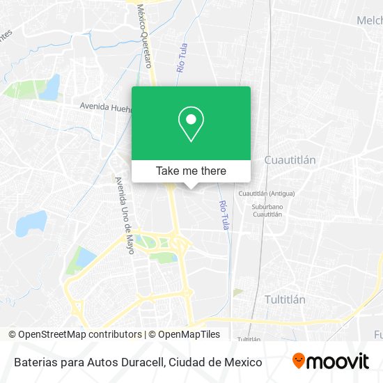 Baterias para Autos Duracell map