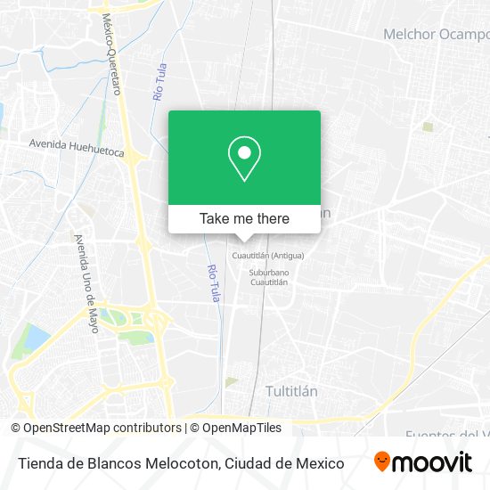 Tienda de Blancos Melocoton map