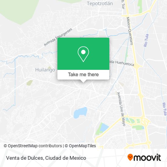 Venta de Dulces map