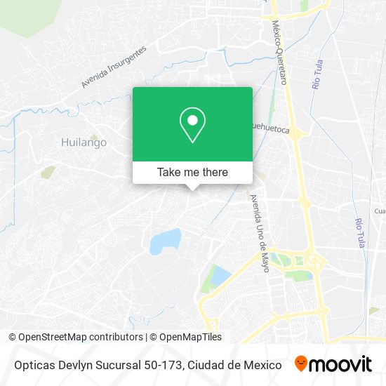 Mapa de Opticas Devlyn Sucursal 50-173