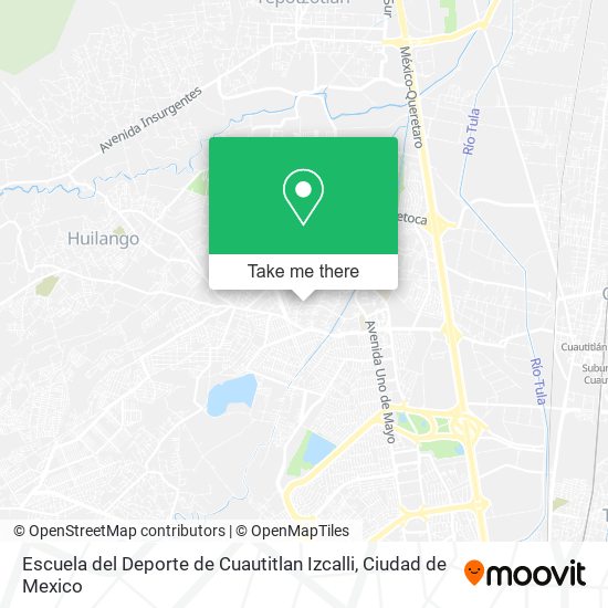 Escuela del Deporte de Cuautitlan Izcalli map