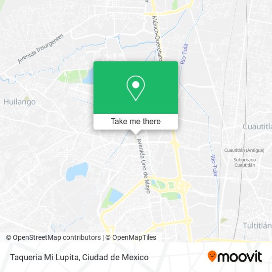 Mapa de Taqueria Mi Lupita