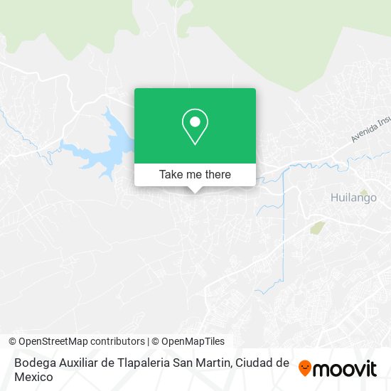Mapa de Bodega Auxiliar de Tlapaleria San Martin