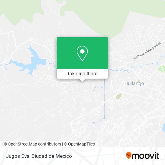 Jugos Eva map