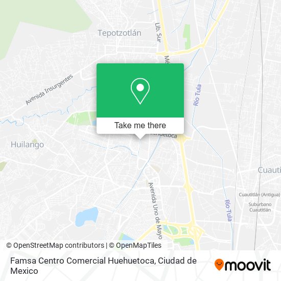 Famsa Centro Comercial Huehuetoca map
