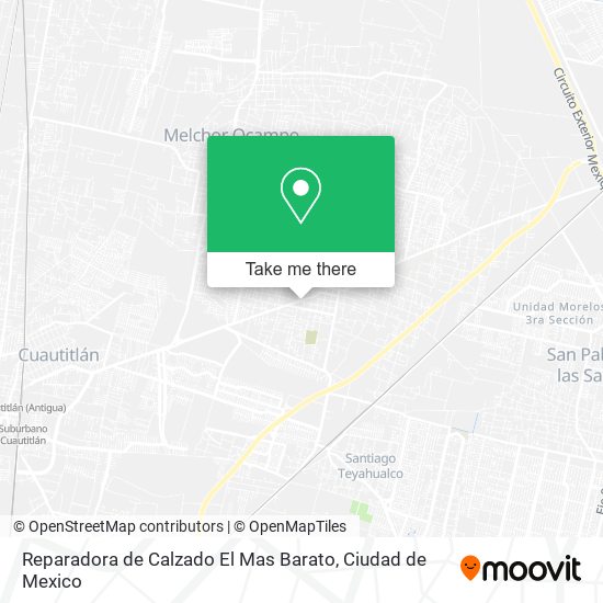 Mapa de Reparadora de Calzado El Mas Barato