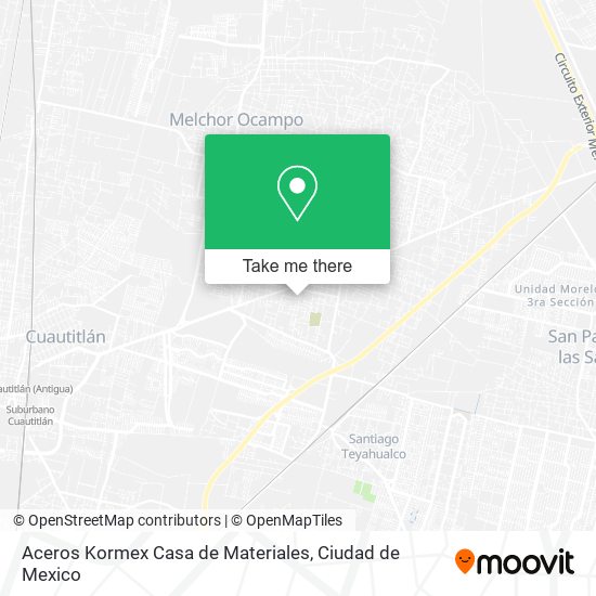 Mapa de Aceros Kormex Casa de Materiales