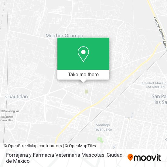 Mapa de Forrajeria y Farmacia Veterinaria Mascotas