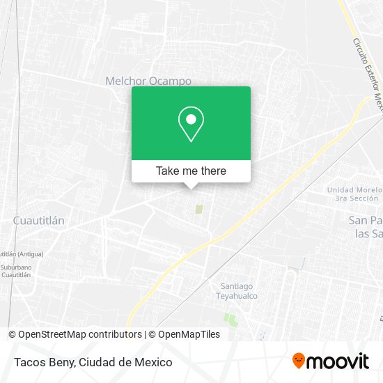 Tacos Beny map