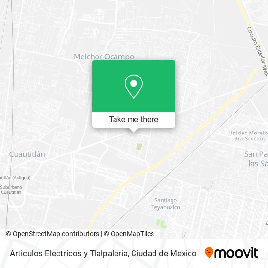 Articulos Electricos y Tlalpaleria map