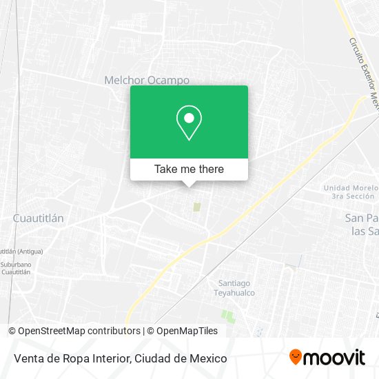 Mapa de Venta de Ropa Interior